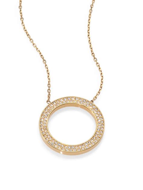 michael kors circle pendant